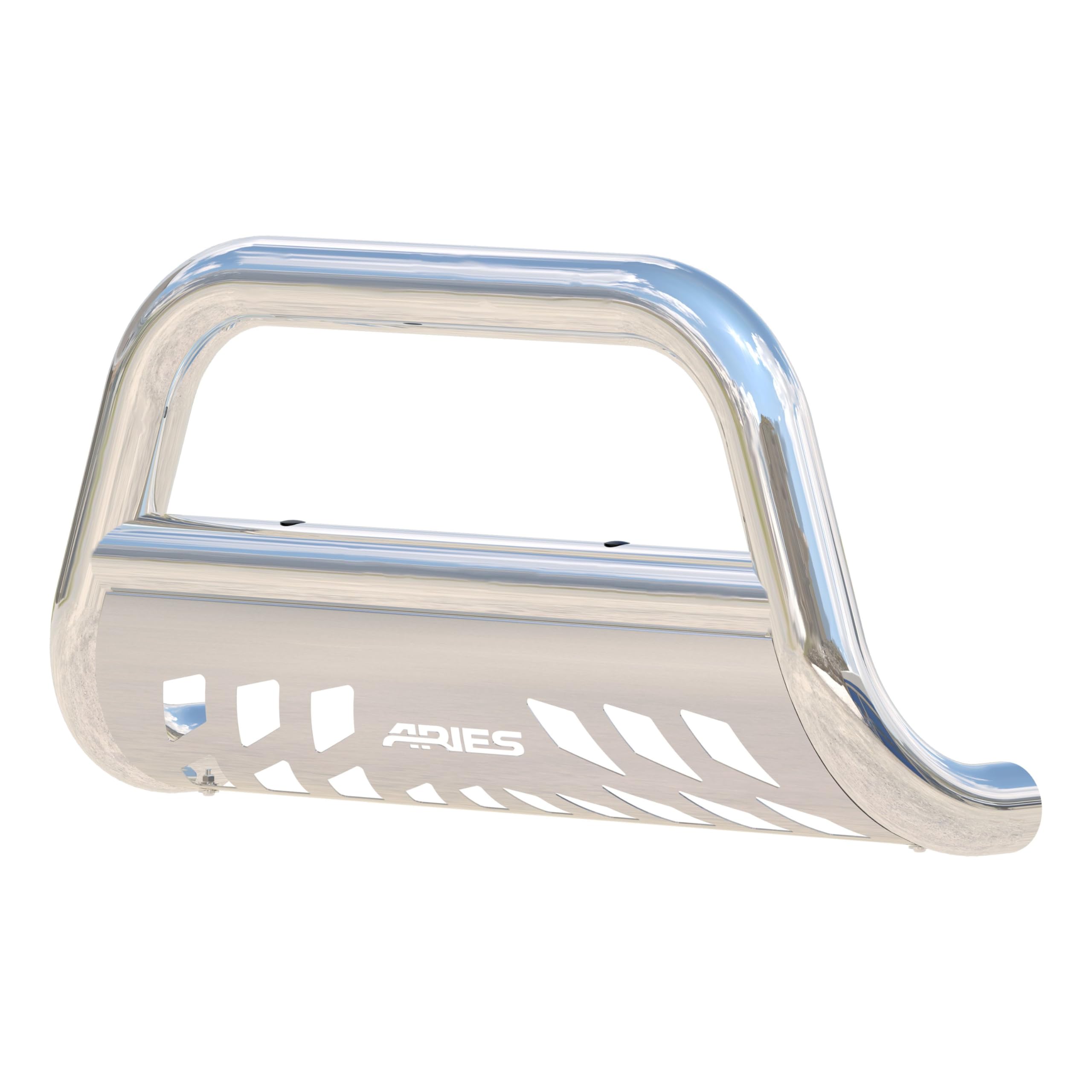 Midwest Aftermarket truck accessory - Aries 3-Inch Bull Bar with polished stainless steel finish, featuring rugged design and easy installation.