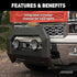 Aries Pro Series Bull Bar for 2016 Silverado/Sierra 1500 - Black Textured