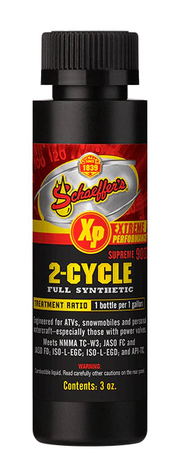 Schaeffer's 9006 Supreme 9000 Full Synthetic Racing 2-Cycle Oil | (48) 3oz Bottles