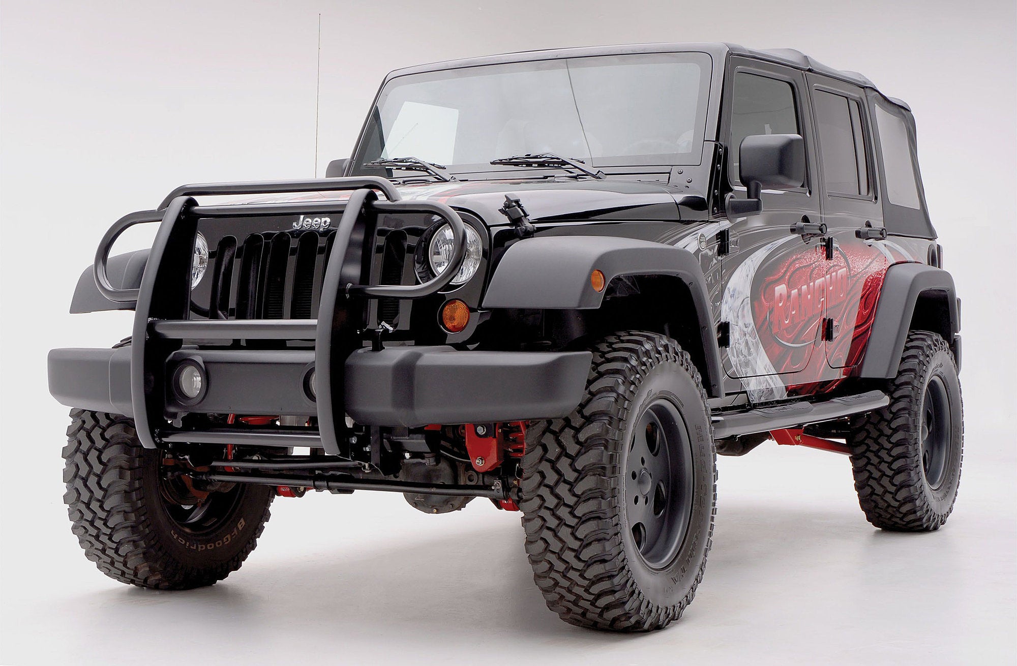 Aries One-Piece Grill/Brush Guard for Jeep Wrangler - Upgrade Your Ride