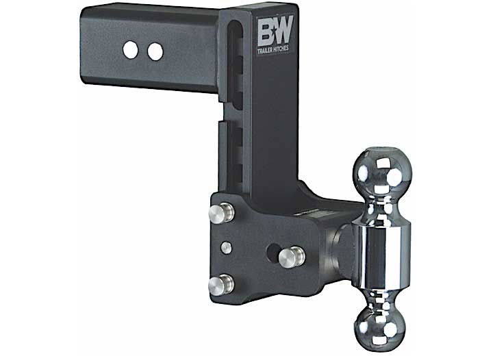 B&W Tow and Stow Trailer Hitch 3" Shank 7.5" Drop 2" and 2-5/16 Dual Ball | Black