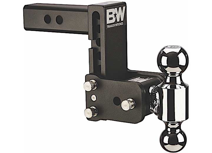 B&W Tow and Stow Trailer Hitch 2" Shank 5" Drop 5.5" Rise 2" and 2-5/16" Dual Ball | Black