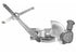 Sherman Driver Side Powered Window Regulator Without Motor Chrome | Fits 1987-1991 Chevrolet Blazer GMC V3500 | Parts Link GM1350102