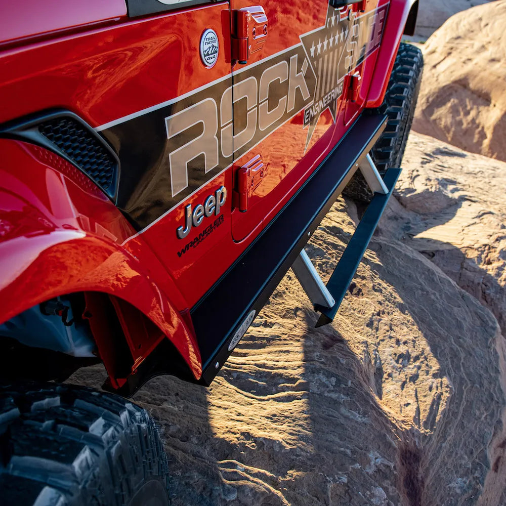 Midwest Aftermarket - Upgrade Your Ride with Rock Slide Engineering Jeep JL Side Step Sliders