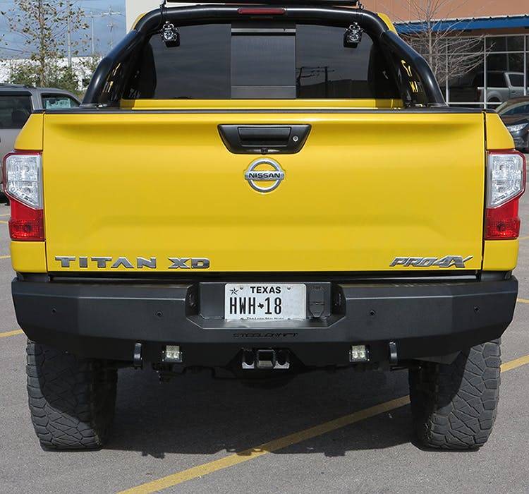 Steelcraft Fortis Rear Bumper Textured Black | Fits 2016+ Nissan Titan XD 2017+ Nissan Titan