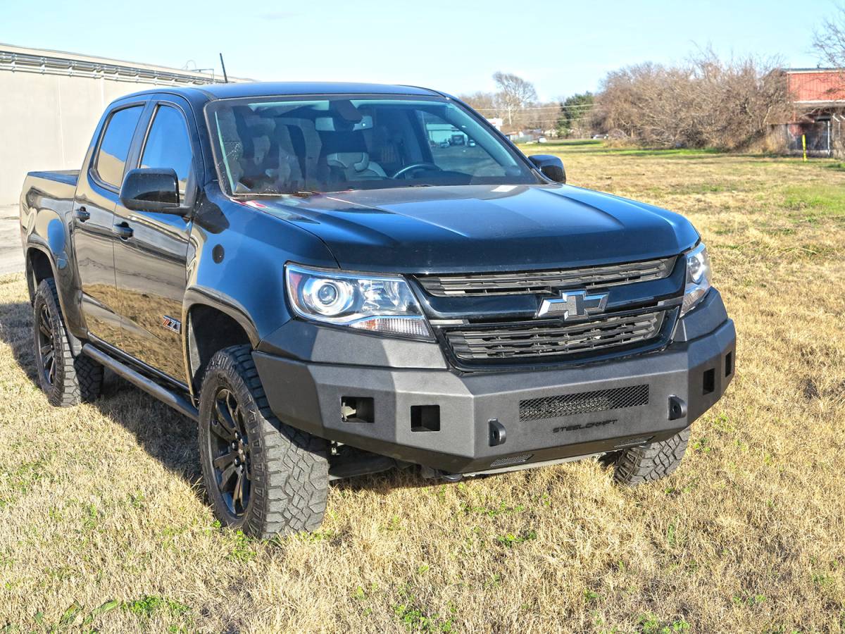 Steelcraft Fortis Front Bumper Textured Black | Fits 2015-2020 Chevrolet Colorado