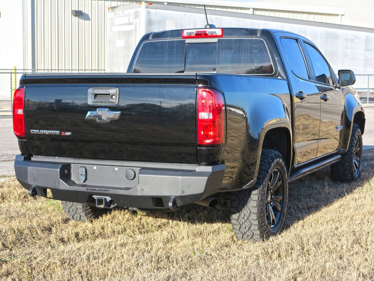 Steelcraft Fortis Rear Bumper Textured Black | Fits 2015-2022 Chevrolet Colorado 2015-2022 GMC Canyon