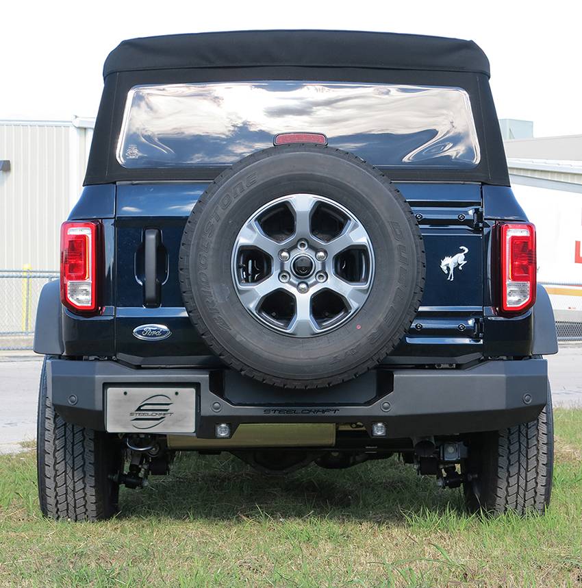 Steelcraft Fortis Rear Bumper Textured Black | Fits 2021+ Ford Bronco