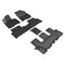 3D MAXpider Floor Mats Compatible with KIA SORENTO 6-SEAT HYBRID 2022-2025 KAGU BLACK | L1KA07401509