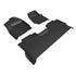 3D MAXpider KAGU Black Floor Liners for Ford F-250/350/450 Crew Cab 2023-2025 with Under Seat Storage | L1FR16101509