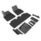3D MAXpider Floor Mats Compatible with Tesla Model Y 7-Seat 2021-2025 Kagu Black | L1TL03601509