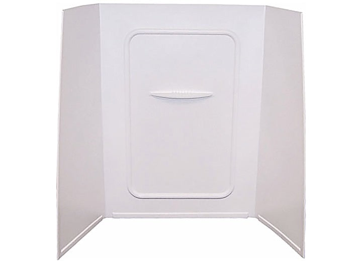 Revestimiento de pared para bañera de RV Lippert de 24" x 36" x 59", color blanco, 1 pieza