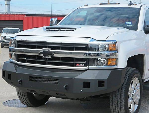 Parachoques delantero Steelcraft Fortis texturizado en negro | Compatible con Chevrolet Silverado 2500HD 3500HD 2015-2019