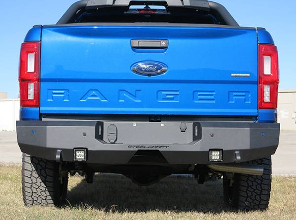 Steelcraft Fortis Rear Bumper Textured Black | Fits 2019-2023 Ford Ranger