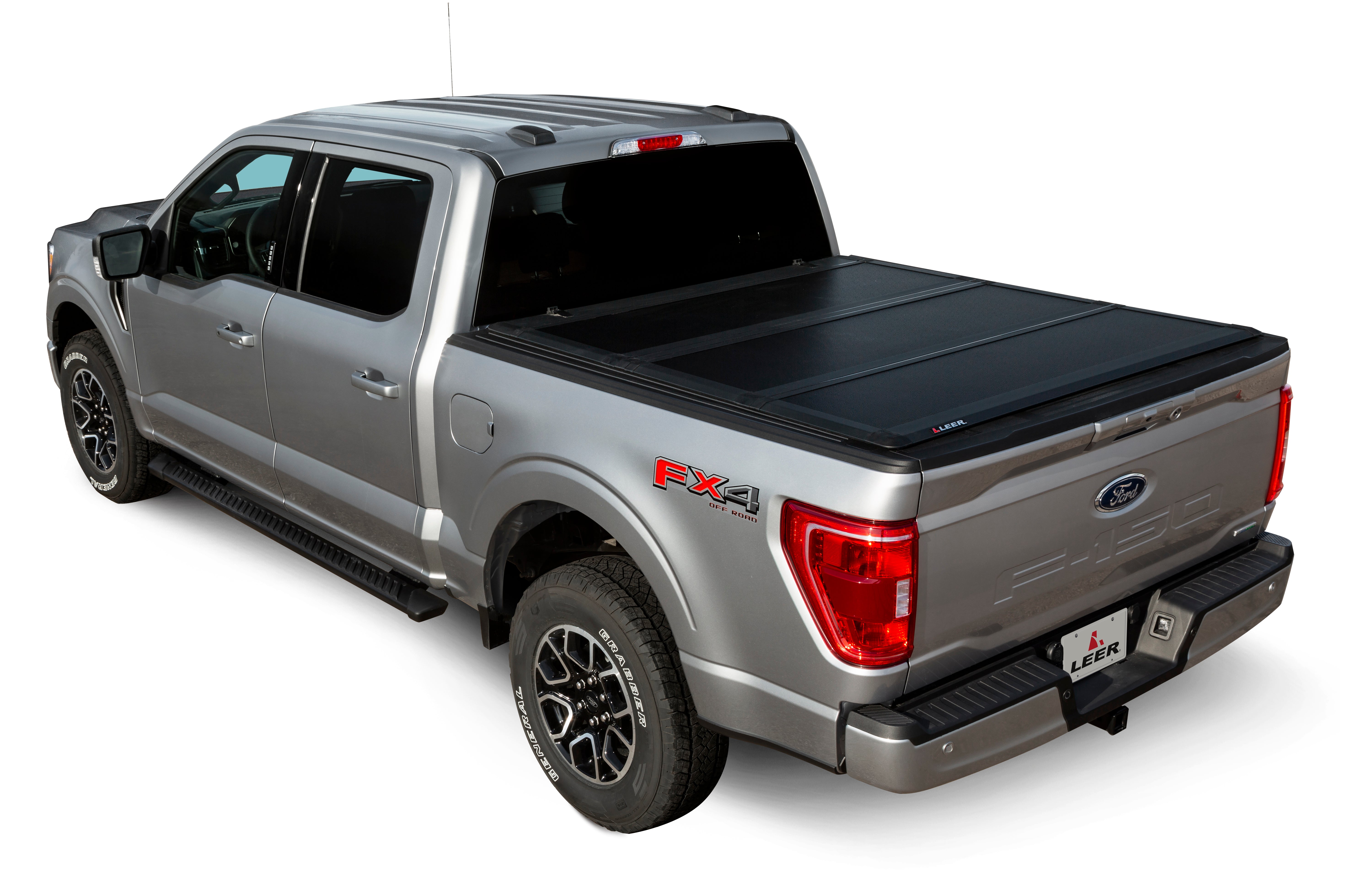 Leer HF350M Hard Tri-Folding Tonneau Cover | For 2017-2022 Ford F-250 ...