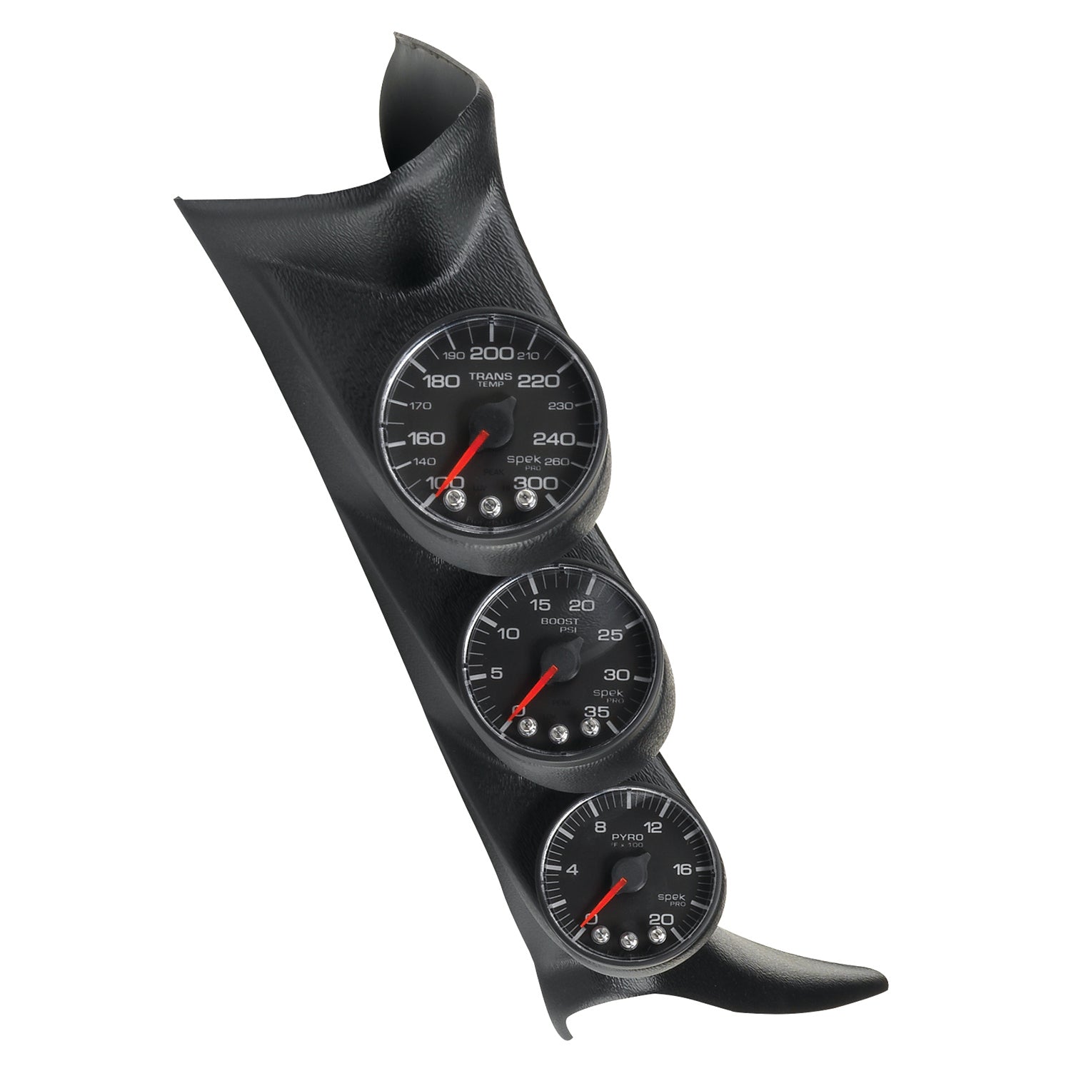 AutoMeter Diesel Gauge Kit for GM 01-07 with Boost, EGT, and Transmission Gauges in Black