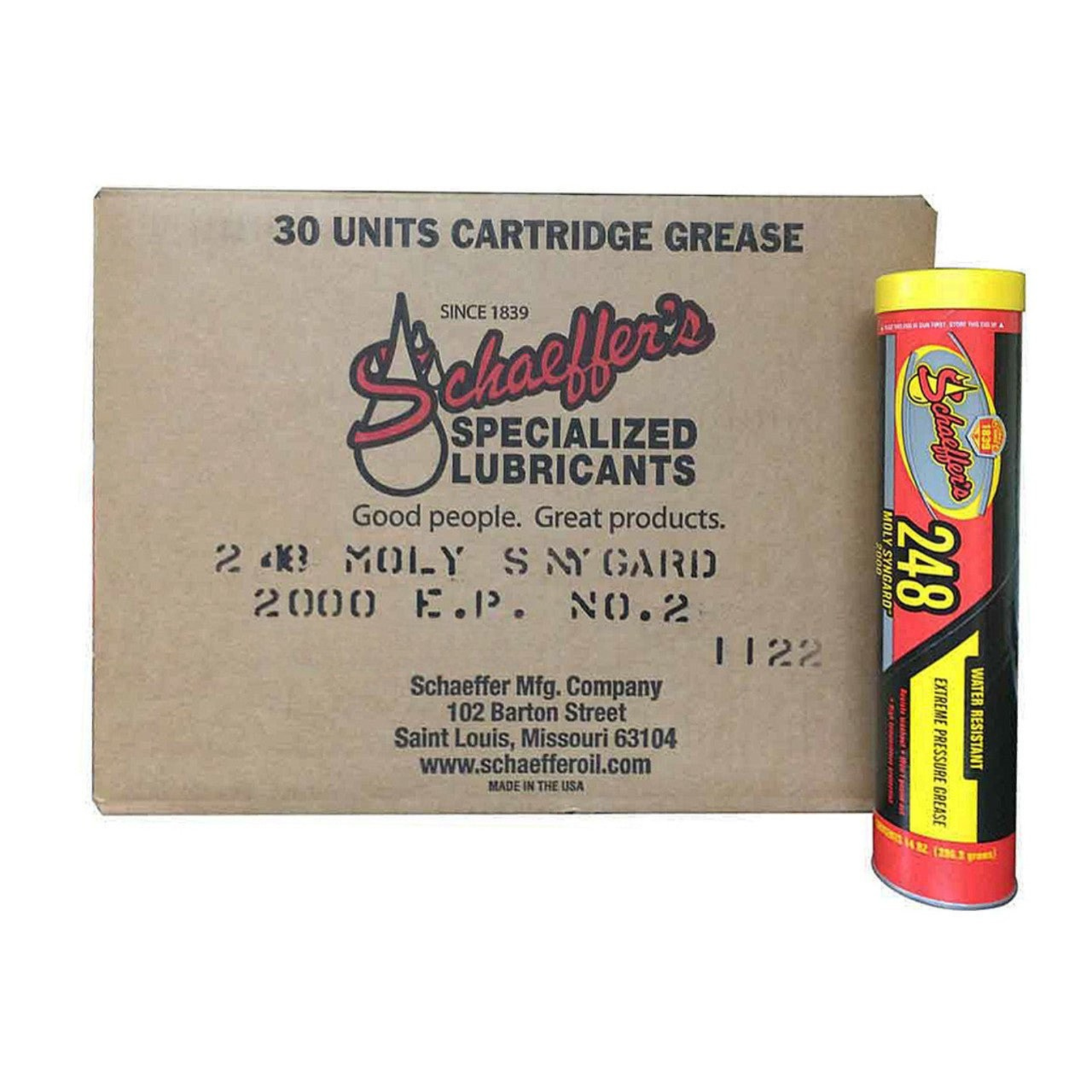 Schaeffer's Heavy Duty Moly Syngard 2000 NLGI #1 | (30) 14oz Tubes