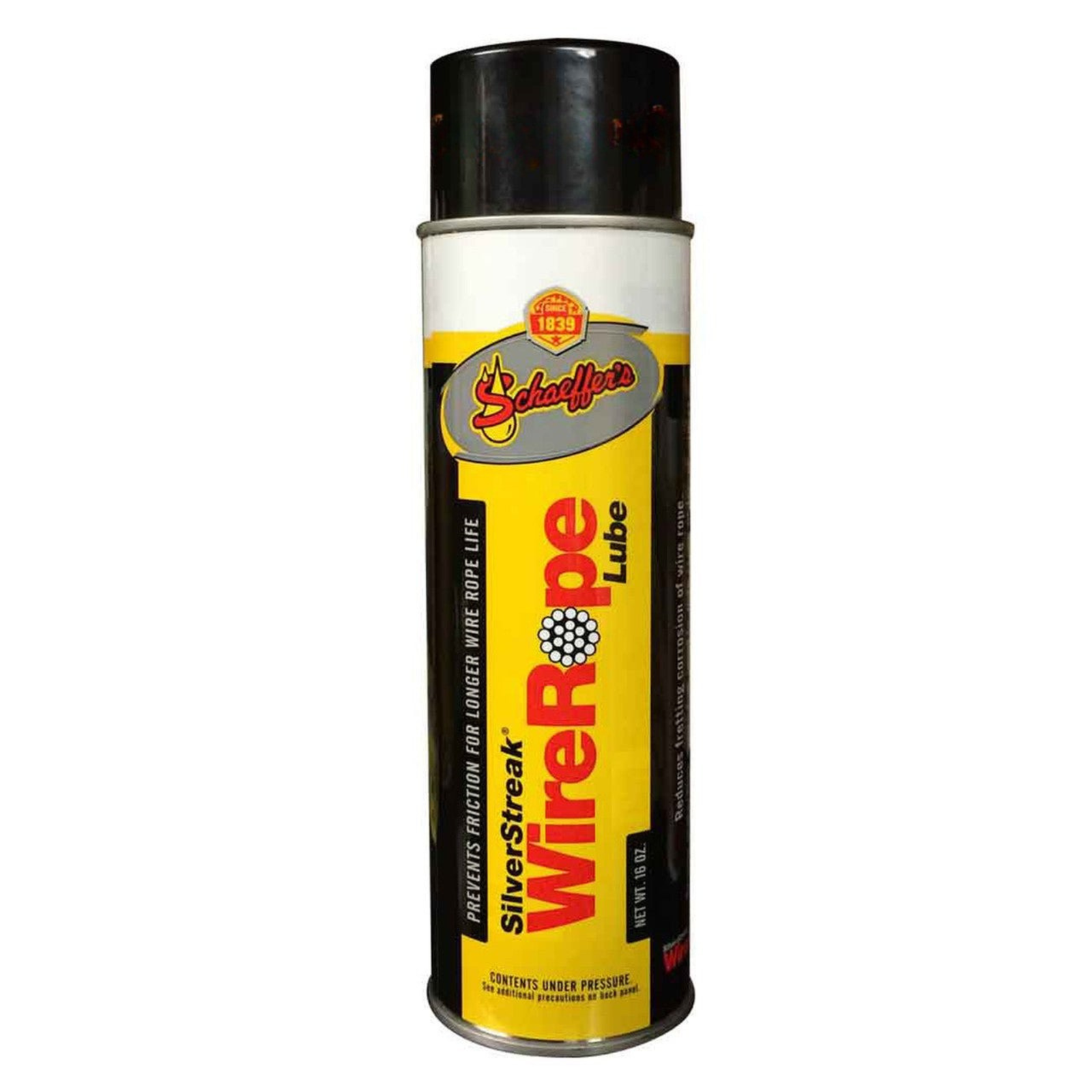 Schaeffers Heavy Duty Silver Streak Wire Rope Lubricant | (12) 16oz Cans