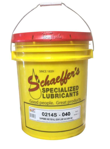 Schaeffers Supreme One For All Automotive Gear Lube 80W-140 | 5 Gallon Pail