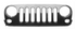 Sherman Grille Matte Black Paint to Match | Fits 2007-2017 Jeep Wrangler | Parts Link CH1200313