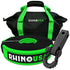 Rhino USA 30' Tow Strap and Shackle Hitch Receiver Combo Black