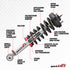 Rancho Quick Lift Loaded Front Right Strut and Coil Spring Assembly | Fits 2014-2019 Ford F-150