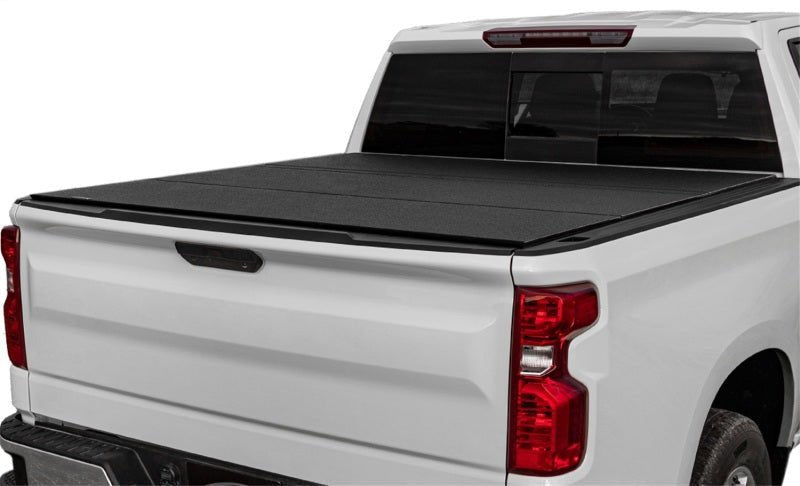 Agri - Cover IncAccess LOMAX Tri - Fold Cover Black Urethane Finish 14 - 18 Chevrolet Silverado 1500 - 5ft 8in Bed