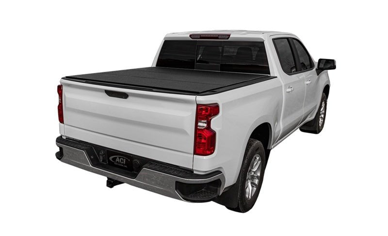 Agri - Cover IncAccess LOMAX Alum Tri - Fold Cover w/Split Rails BK Urethane Finish 19 - 20 Dodge Ram - 5ft 7in w/o RamBox