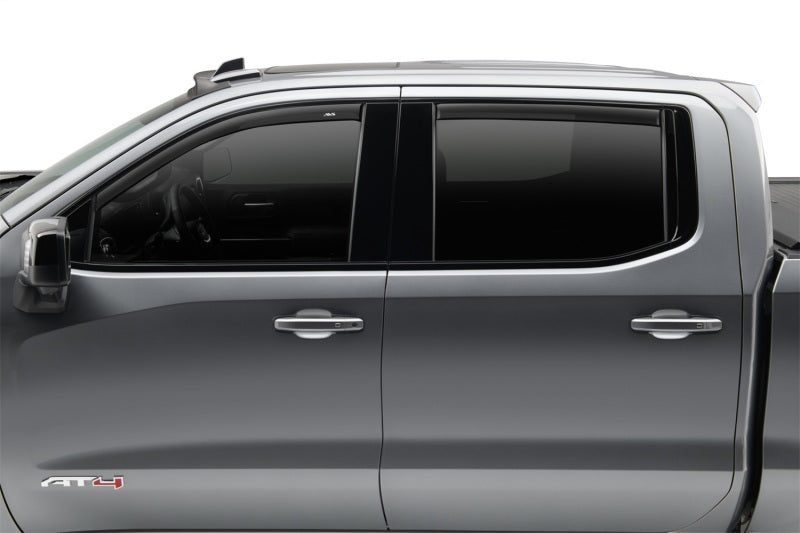 AVSAVS 16 - 18 Toyota Tacoma Double Cab Ventvisor In - Channel Window Deflectors 4pc - Matte Black