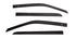 AVSAVS 16 - 18 Toyota Tacoma Double Cab Ventvisor In - Channel Window Deflectors 4pc - Matte Black