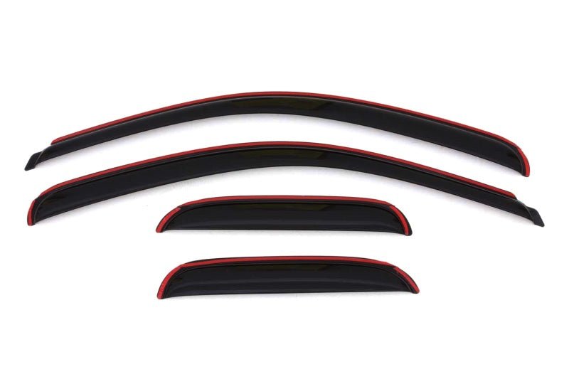 AVSAVS 07 - 13 Chevy Silverado 1500 Ext. Cab Ventvisor Front & Rear Window Deflectors 4pc - Smoke