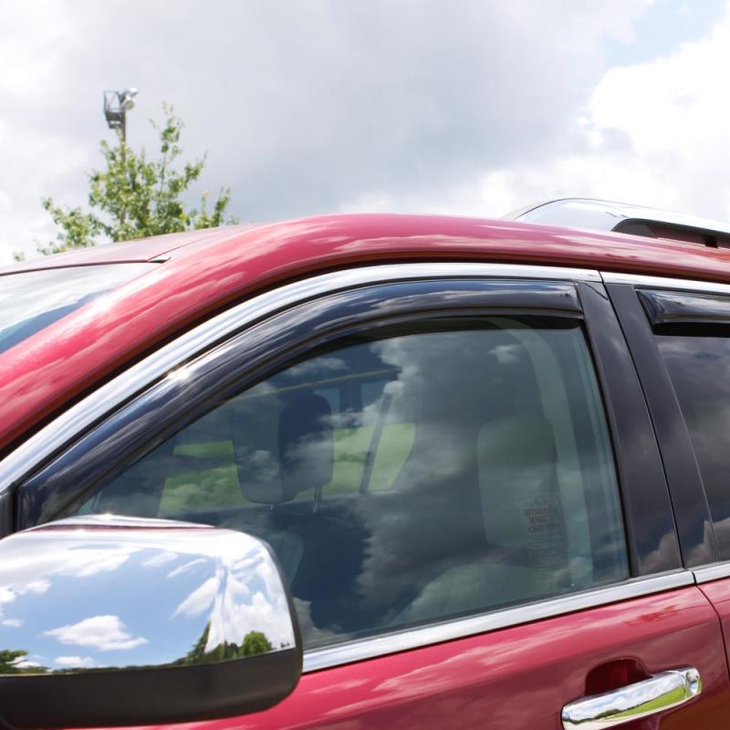 AVSAVS 07 - 10 Hyundai Entourage Ventvisor In - Channel Front & Rear Window Deflectors 4pc - Smoke