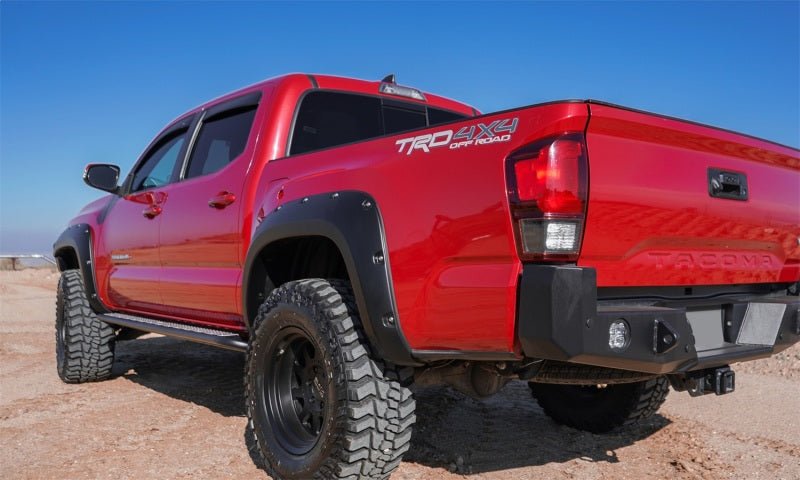 AVSAVS 16 - 18 Toyota Tacoma Double Cab Ventvisor In - Channel Front & Rear Window Deflectors 4pc - Smoke