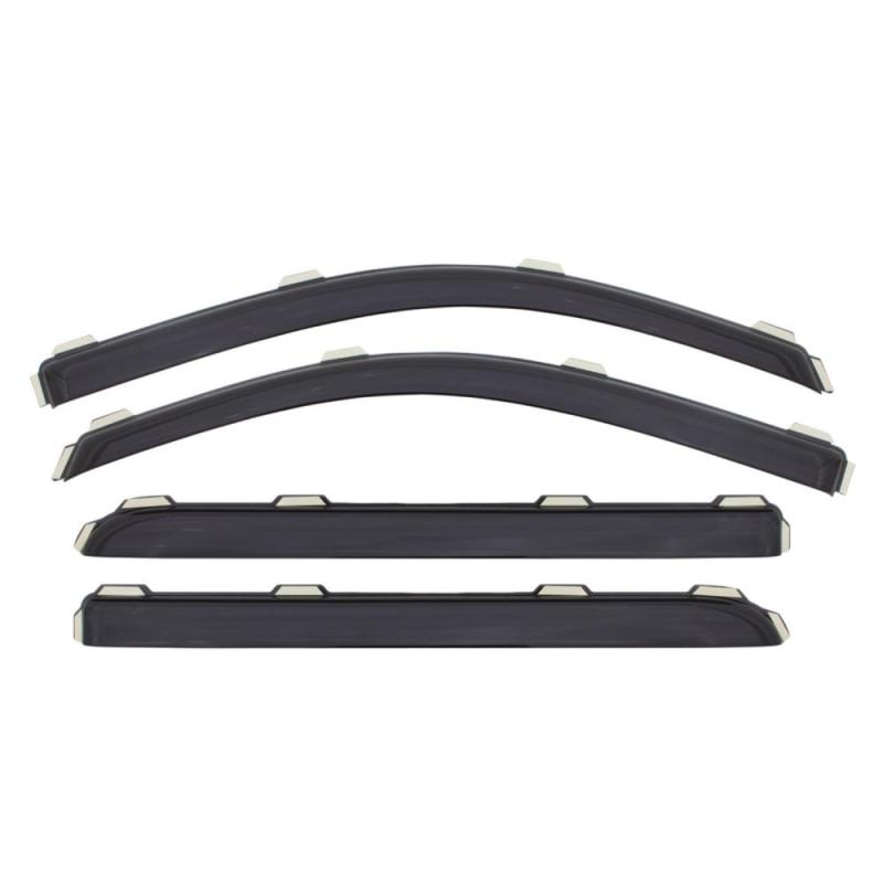 AVSAVS 11 - 15 Kia Optima Ventvisor In - Channel Front & Rear Window Deflectors 4pc - Smoke