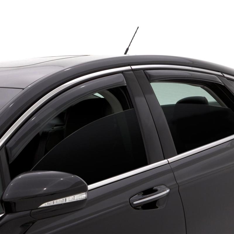 AVSAVS 11 - 15 Kia Optima Ventvisor In - Channel Front & Rear Window Deflectors 4pc - Smoke