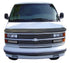 AVSAVS High Profile Bugflector II Hood Shield Smoke | Fits 1996 - 2002 Chevrolet Express 1500