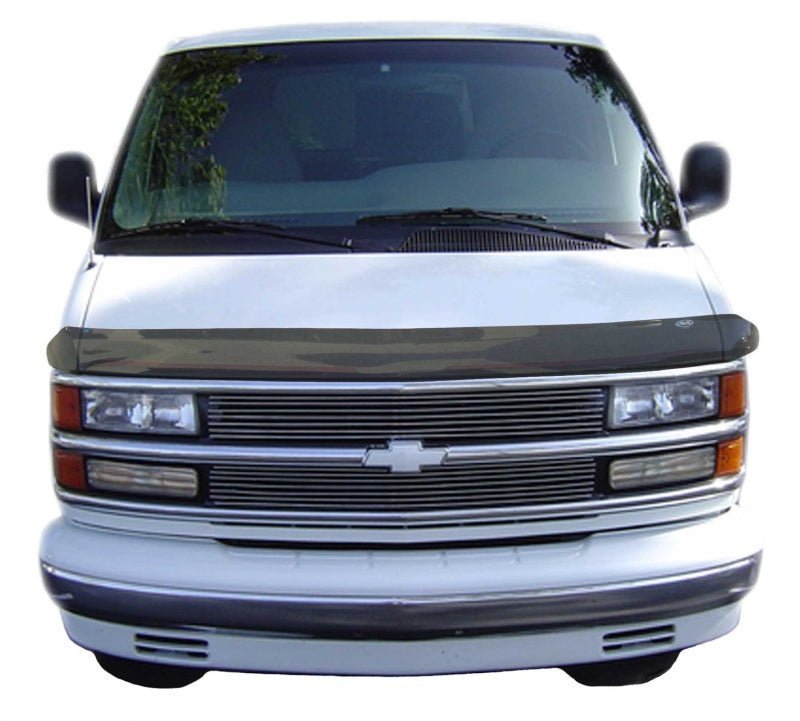 AVSAVS High Profile Bugflector II Hood Shield Smoke | Fits 1996 - 2002 Chevrolet Express 1500