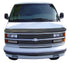 AVSAVS High Profile Bugflector II Hood Shield Smoke | Fits 1996 - 2002 Chevrolet Express 1500