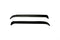 AVSAVS 84 - 90 Ford Bronco II Ventshade Front Window Deflectors 2pc - Black