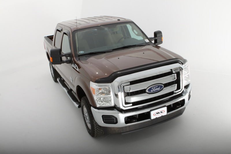 AVSAVS 08 - 10 Ford F - 250 High Profile Bugflector II Hood Shield - Smoke