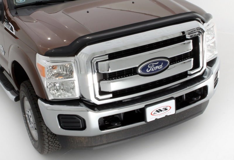 AVSAVS 08 - 10 Ford F - 250 High Profile Bugflector II Hood Shield - Smoke
