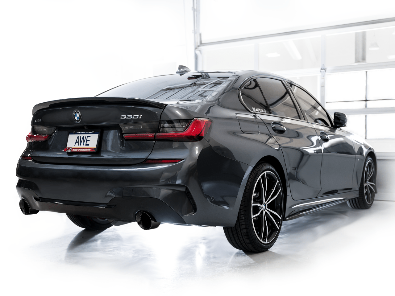 AWE TuningAWE Track Edition Exhaust Suite Black Tips | Fits 2019 - 2024 BMW 330i 430i