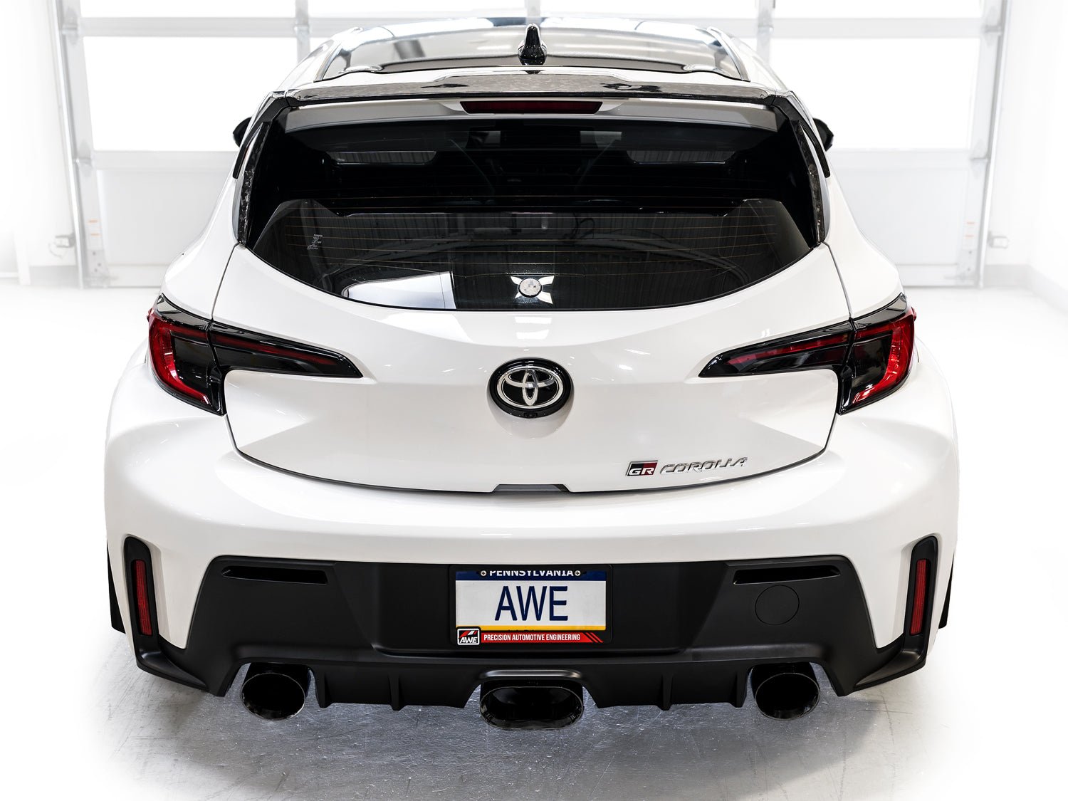 AWE TuningAWE Track Edition Exhaust Suite Black Tips | Fits 2023 - 2024 Toyota GR Corolla Hatchback