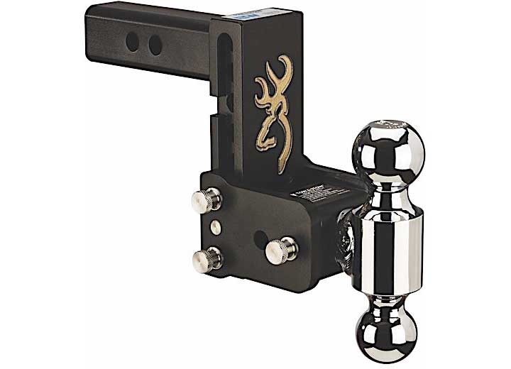 B & W Trailer HitchesB&W Tow and Stow Trailer Hitch 2" Shank 5" Drop 5.5" Rise 2" and 2 - 5/16" Dual Ball | Browning Edition