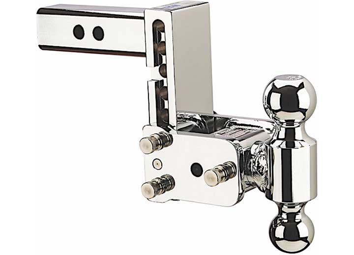 B & W Trailer HitchesB&W Tow and Stow Trailer Hitch 2" Shank 5" Drop 5.5" Rise 2" and 2 - 5/16" Dual Ball | Chrome