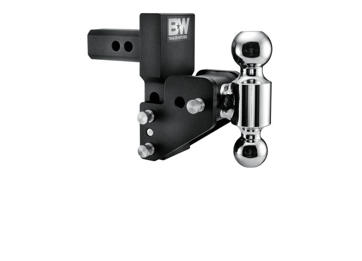 B & W Trailer HitchesB&W Tow and Stow MultiPro / Multi Flex Trailer Hitch 2" Shank 2.5" Drop 3.5" Rise 2" and 2 - 5/16 Dual Ball | Black