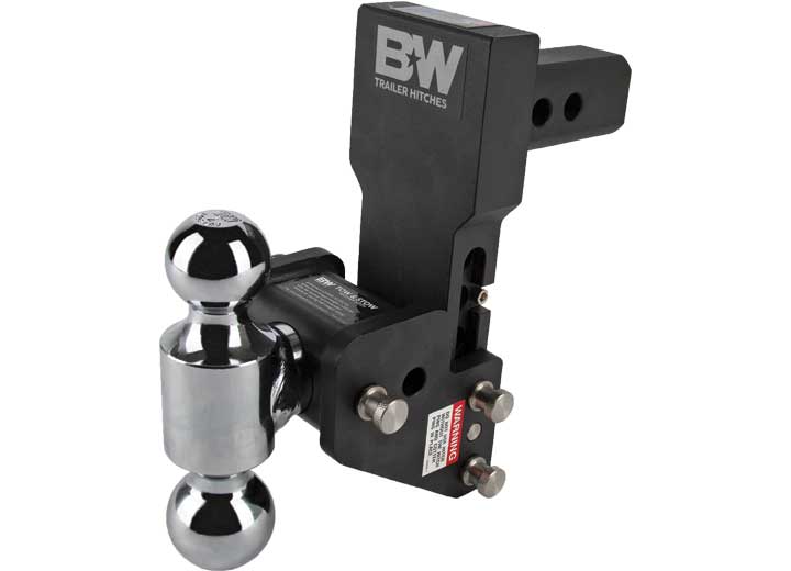 B & W Trailer HitchesB&W Tow and Stow MultiPro / Multi Flex Trailer Hitch 2" Shank 4.5" Drop 5.5" Rise 2" and 2 - 5/16 Dual Ball | Black