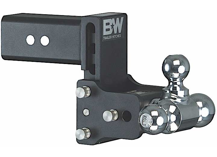 B & W Trailer HitchesB&W Tow and Stow Trailer Hitch 3" Shank 4.5" Drop 4" Rise 1 - 7/8" / 2" / 2 - 5/16" Tri Ball Black