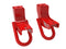 Toyota Front Tow Hook Pair Red Steel | Fits 2022-2024 Toyota Tundra V6 3.4L