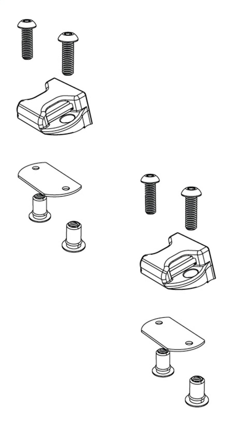 BAKBAK BAKFlip Top Side Buckle End Clips Qty 2 (w/ Hardware)